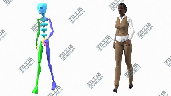 images/goods_img/20210312/Dark Skin Business Style Woman Rigged 3D/3.jpg